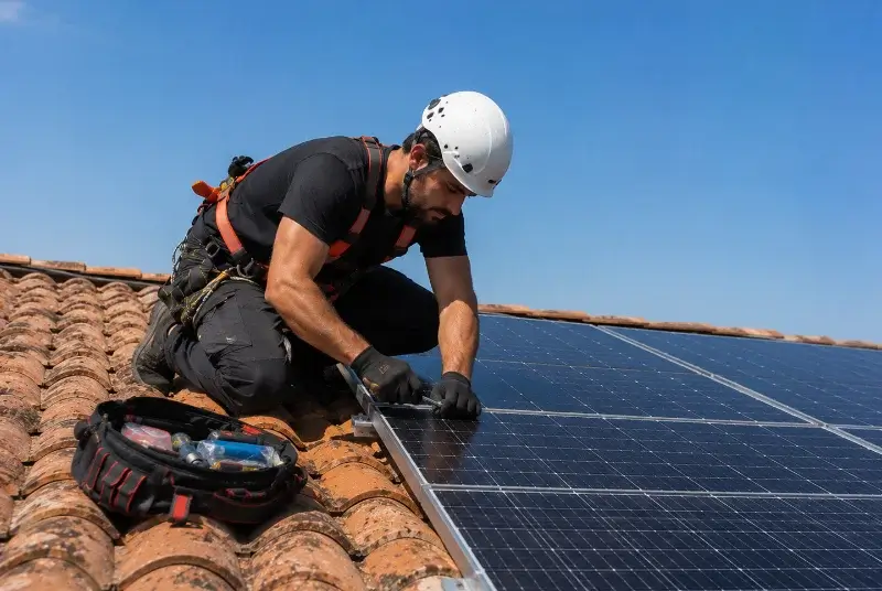 Maintenance et monitoring de panneaux solaires à Cardroc