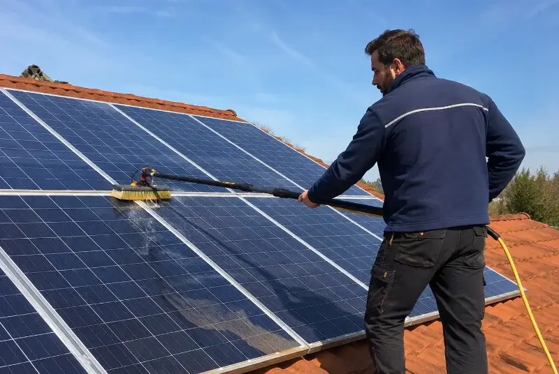 Nettoyage et entretien de panneaux solaires à Cardroc